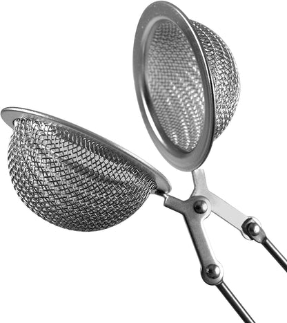 Tea strainer - hand held clamp